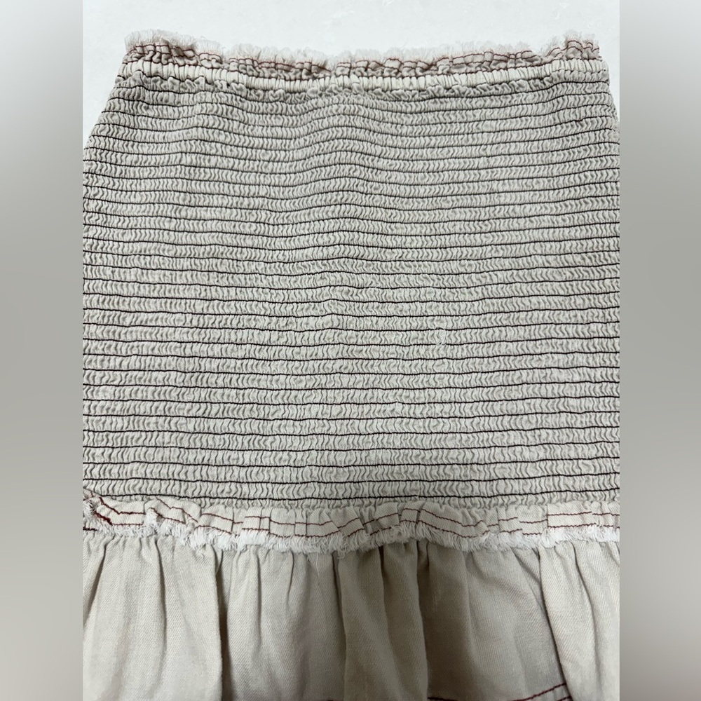 Pilcro Anthropologie Smocked Mini Skirt Size XS - Picture 6 of 13